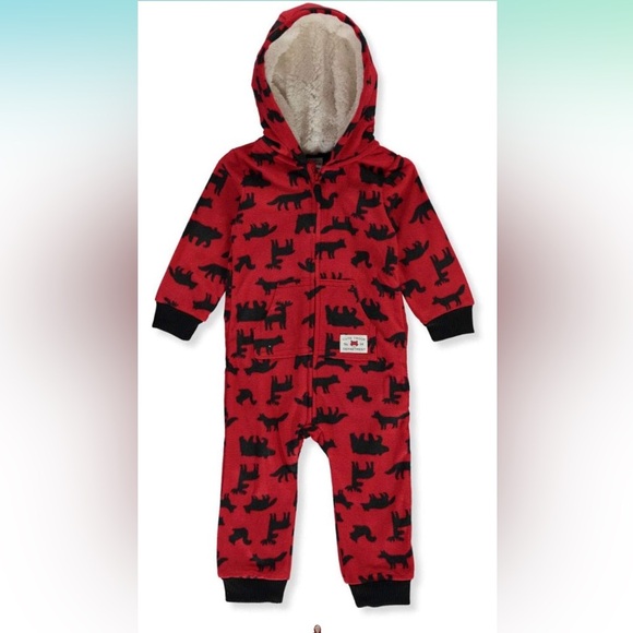 5 for $20 Carter's Fleece Hoodie Jumper Long Sleeve‎ Zipper One Piece 9 months - Picture 1 of 4